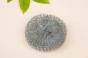 Productos de limpieza de cocina, Bola de limpieza de malla de alambre galvanizado con bolsa de red, venta al por mayor - Product Image 4