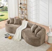 Canapé compact en tissu pour petit appartement, salon, matériau respirant, fabricant OEM direct