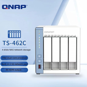 Serveur de stockage NAS QNAP TS-462C 4 baies haute performance avec interface réseau, Wi-Fi, PCIe Express, stockage Cloud, interface USB et 2.5GbE, 4 Go de RAM - Product Image 5