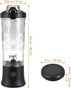 โลโก้ที่กําหนดเอง BPA ฟรีขนาดใหญ่กีฬาฟิตเนสพลาสติก <span class=keywords><strong>Shaker</strong></span> ถ้วย 600ml เครื่องปั่น GYM โปรตีน <span class=keywords><strong>Shaker</strong></span> เครื่องปั่น 4000mAh เครื่องปั่นผลไม้ - Product Image 3