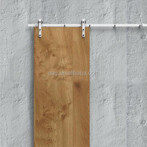 WEKIS - Kit de Herrajes para Puerta Corredera de Estilo Moderno, Resistente, de 6.6 Pies, Color Blanco, Mecanismo de Latón, para Cocina o Pasillo - Product Image 4