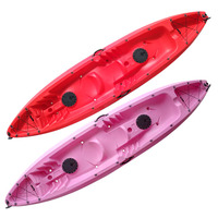 Kayak double en plastique LLDPE de 360 cm, populaire, pour loisirs et compétitions, type sit-on-top