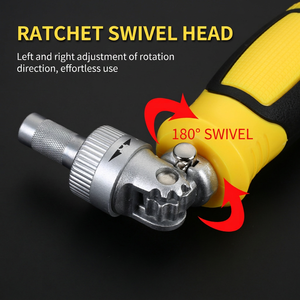 Ratchet <b>Screwdriver</b> Set 12in1 Chrome Vanadium Steel Magnetic Bits Ergonomic Handle For Household Repair - Product Image 4