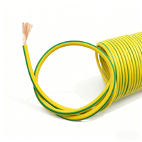 Câble électrique flexible en cuivre pur BVR jaune vert, monocœur, multi-brins, décoration intérieure, 2,5 mm, fabricant de câbles électriques
