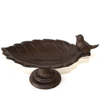 Bain d'oiseau en métal Mangeoire à oiseaux en forme de paon vintage