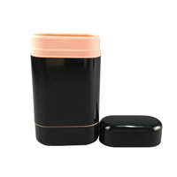 Échantillon gratuit, tube de parfum solide vide carré de 40 g, tube en plastique ou en aluminium de couleur personnalisée, impression de logo, poudre de fard à joues en stick