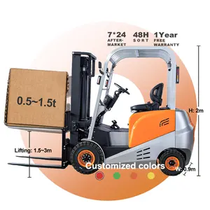 China Shanding 1.5ton Mini Electric Forklifts Trucks Used All Terrain Off Road Telescopic Mini Forklift For Sale