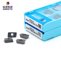 Plaquettes de fraisage CNC HADSTO APMT1135PDER, fraise à ébavurer carrée en carbure, plaquettes revêtues, dureté normale, OEM