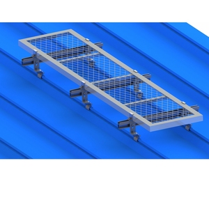 Grilles de passerelle solaires galvanisées pour toiture, en métal expansé, pour passerelle de sécurité, grilles en acier, marque Sunrack, garantie de 2 ans, pente jusqu'à 60 degrés - Product Image 4