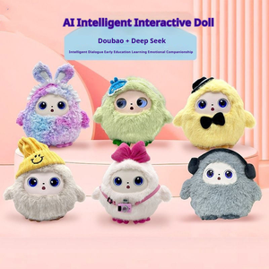 Jouets en peluche IA personnalisés, multilingues, avec chat intelligent, super doux, yeux à écran LED, rembourrage en coton PP, animaux en peluche - Product Image 3