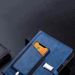 A5 innovativo Notebook da latte con Power Bank e caricabatterie Wireless 100 fogli con copertina rigida per cucire rilegatura <span class=keywords><strong>in</strong></span> pelle sintetica - Product Image 5