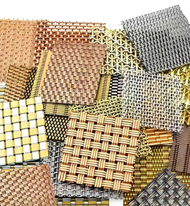 Série complète de mailles métalliques tissées en acier inoxydable multi-styles pour la décoration architecturale avec services de pliage et de découpe sur mesure - Product Image 1