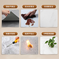 Papier peint décoratif mural pour la maison, mousse PET autocollante, carrelage mural en marbre, autocollant mural imperméable en PVC, panneau mural en marbre