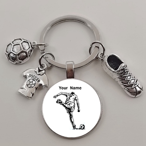 <span class=keywords><strong>Porte</strong></span>-clés personnalisé avec nom pour jouer au Football, vente en gros - Product Image 3