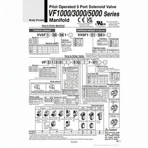 Colector de neumáticos SMC Pneumatics, piezas neumáticas de VV5F5-20-031 - Product Image 1