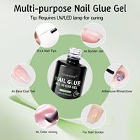 Adhésif fort professionnel respectueux de l'environnement pour gel de colle à ongles longue durée Gem Acrylic Tip Art
