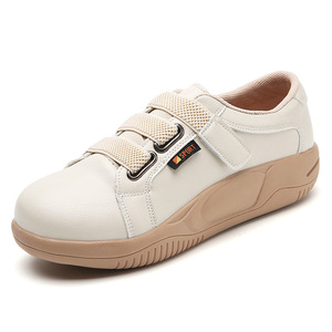 Cross-Border Thick-Soled Height-Increasing <b>White</b> Bopyrina Model 9902 Women Autumn Korean Style <b>Lace</b>-Up Running Shoes Mesh Upper - Product Image 6