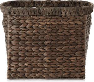 Cesta de Almacenamiento de Mimbre Tejido con Asas, Color Espresso Marrón Oscuro, Estilo Contemporáneo, Hecha a Mano, para Cocina y Baño - Product Image 5