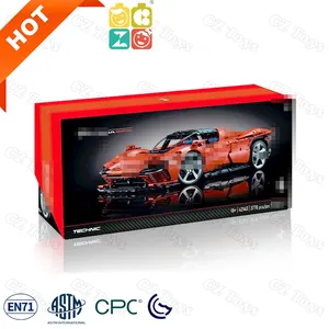 1:8 3778PCS 50003 เทคนิคFerrariing Daytonaed Sp3 42143 Supercarชุดอาคารบล็อกDIYกีฬารถของเล่นTechnicรถชุด