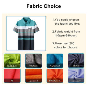 Camiseta de algodón clásica a rayas de color sólido para hombre con logotipo personalizado OME, manga corta, estilo vintage, con bolsillo, logotipo de color personalizable OEM - Product Image 2