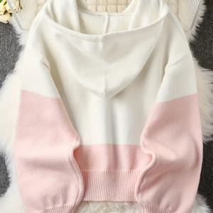 Suéter con Capucha de Cachemira y Lana de Alta Calidad para Mujer, Otoño-Invierno, Elegante Cárdigan con Botones - Product Image 4