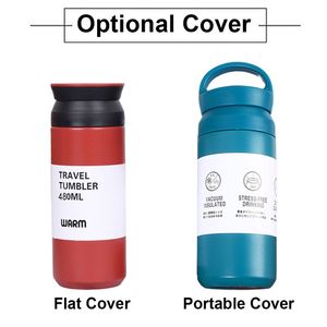 Custom Logo Straight Tumbler Cups With Lid Handle Team Gift Stainless Coffee <b>Mug</b> Insulated Vacuum Flask Travel Outdoor Portable - Product Image 4