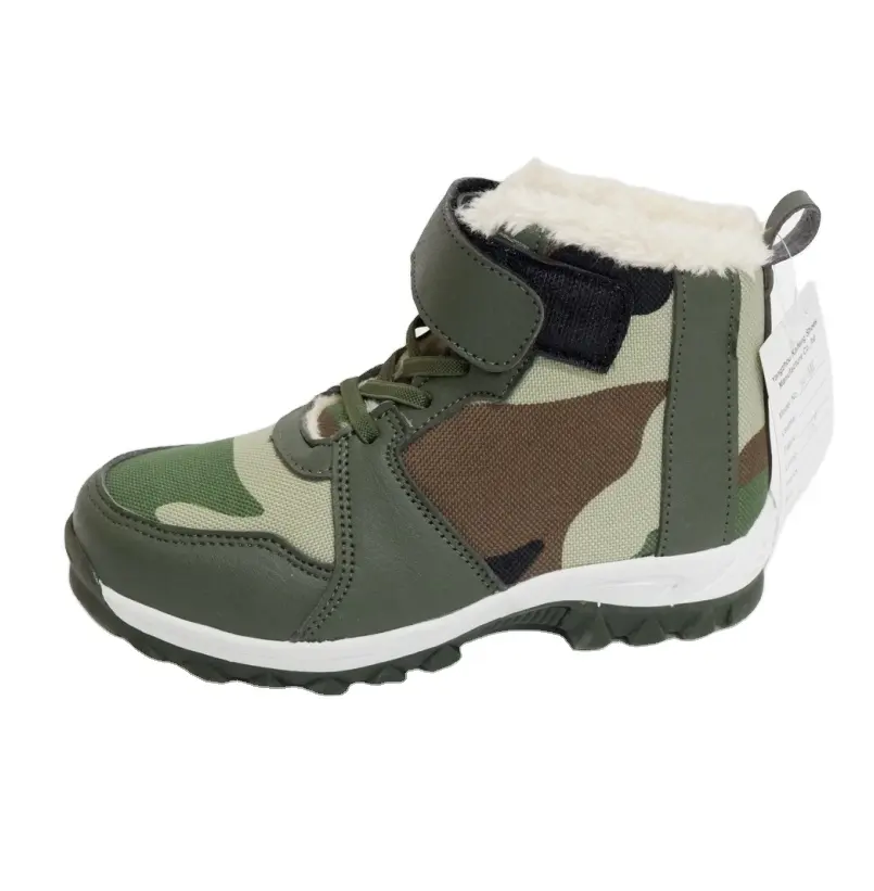 2020 new camouflage color non-slip cotton shoes for girls outdoor cotton snow boots