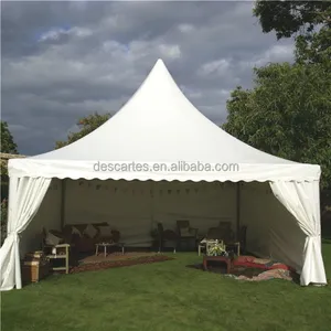 Beyaz PVC düğün Pagoda çadırı/6x6M büyük Pagoda Marquee çadır 2024 festivallerde