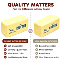 Jouet à presser géant en PU, imitation crème, effet beurre moelleux, alimentaire, promotionnel, personnalisable, vente en gros, nouveauté, cadeaux de bureau anti-stress