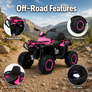 Unisex nuova auto elettrica a quattro ruote con batteria per bambini moto da <span class=keywords><strong>spiaggia</strong></span> per 6-12 anni giocattolo <span class=keywords><strong>di</strong></span> plastica fuoristrada per bambini ATV - Product Image 2