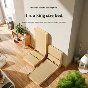 Griffoir pour chat moderne à <span class=keywords><strong>4</strong></span> niveaux en carton ondulé, écologique, avec coussin remplaçable, pour chats d'intérieur, vente en gros - Product Image 5