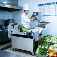 Fabriek Direct Leveren Groene Groenten Cutter Groente Chopper Knoflook Snijder Fruit En Groentesnijder Industriële Machine