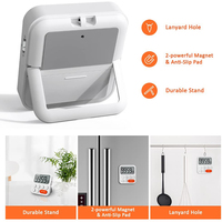 Minuteur de cuisine magnétique à affichage LCD pour cuisson, compte à rebours, affichage LCD, alarme sonore, nouveauté