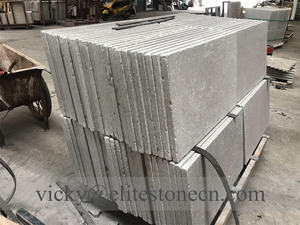 Dalles de sol extérieures décoratives en marbre gris Cendrillon, finition polie et roulée, pour pavage aléatoire - Product Image 5