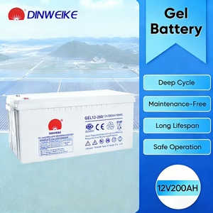 Batería de Gel Solar Recargable de 12V 200Ah de Ciclo Profundo, Batería de Plomo-Ácido AGM para Sistemas de Almacenamiento de Energía, Precio de Fábrica Económico - Product Image 1