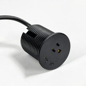 Prise de courant encastrée pour meubles, prise murale encastrée 60 mm, alimentation AC PD20W USB, prise universelle pour canapé, <span class=keywords><strong>mini</strong></span> prise ronde - Product Image 3