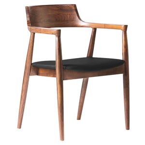 Fauteuil Président moderne et durable en bois massif pour salles à manger d'hôtel et de restaurant - Product Image 1