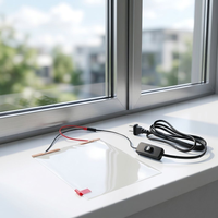 A4-Größe PDLC Smart Film Muster Moderner Dekor Selbstklebende PVC/EVA Schaltbare Privatsphäre-Schutzfolie für Hotel und Krankenhaus