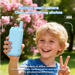 Walkie Talkie con Video Recargable, Batería de Litio de 650 mAh, <span class=keywords><strong>Diseño</strong></span> con Correa Antipérdida, Intercomunicador con Video, Captura de Fotos, Regalo para Niños - Product Image 3