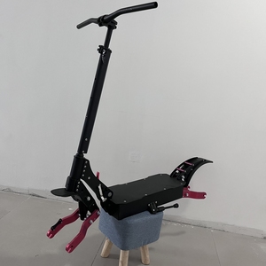 Pièces de trottinette électrique : Cadre de trottinette en alliage d'aluminium durable, pliable facilement, taille de fourche ouverte 135 mm 150 mm, pour pneus de 10 et 11 pouces - Product Image 4