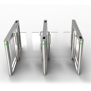 Lối vào tự động an ninh <span class=keywords><strong>Swing</strong></span> turnstile rào cản cổng tốc độ nhanh với kiểm soát truy cập - Product Image 2
