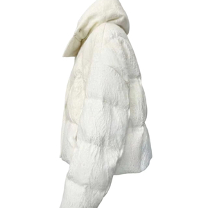 Veste d'hiver matelassée réversible à capuche avec doublure en cachemire, imperméable et coupe-vent - Product Image 1