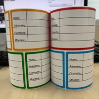 Étiquettes Autocollantes d'Adresse d'Expédition Logistique Personnalisées pour Écriture Manuscrite et Impression par Transfert Thermique, 120mm*60mm*200 Étiquettes