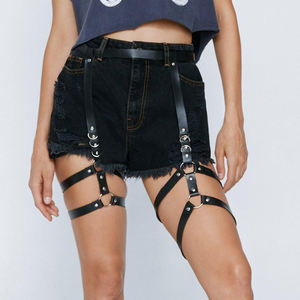 ハイウエストレザーレッグハーネスベルトエロティックゴスランジェリーケージサスペンダーベルトボンデージハーネスゴシックパンクスタイルガーターフェチ - Product Image 4