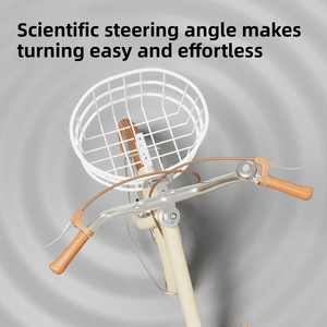 <span class=keywords><strong>Bicicleta</strong></span> Ligera para Mujer Adulta, 18/20/22/24 Pulgadas, Cuadro <span class=keywords><strong>de</strong></span> Acero <span class=keywords><strong>de</strong></span> Alto Carbono, Capacidad <span class=keywords><strong>de</strong></span> Carga <span class=keywords><strong>de</strong></span> 150 kg, Sin Suspensión en la Horquilla, para Ciudad - Product Image 3