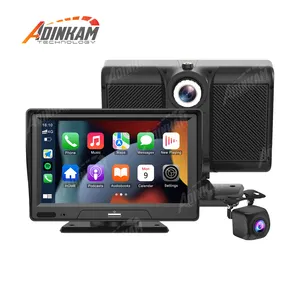 Phổ 7 inch Carplay IPS màn hình cho xe adinkam Android Auto Dashcam hỗ trợ AirPlay Android Cast AUX wifi di động Dash Cam