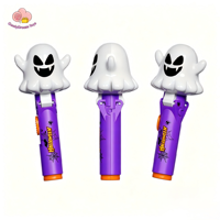 CandyDr En gros 5 styles Jouet porte-sucettes pop-up pour enfants Halloween : Robot, Citrouille, Fantôme, Crâne, Chauve-souris, Œil