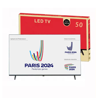 2024 vente en gros Android 9/12 haute configuration Sport vidéo personnalisé 50 55 télévision led smart 50 1080p XXX vidéo Led SMART TV