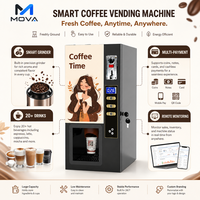 Machine à café automatique à écran tactile intelligent MOVA, moulin intégré, système de paiement multiple, fabrication OEM ODM, vente en gros