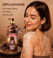 Gommage corporel au chocolat DR.DAVEY, exfoliant doux, éclaircissant, nourrissant, gommage corporel crémeux pour une peau lisse et éclatante